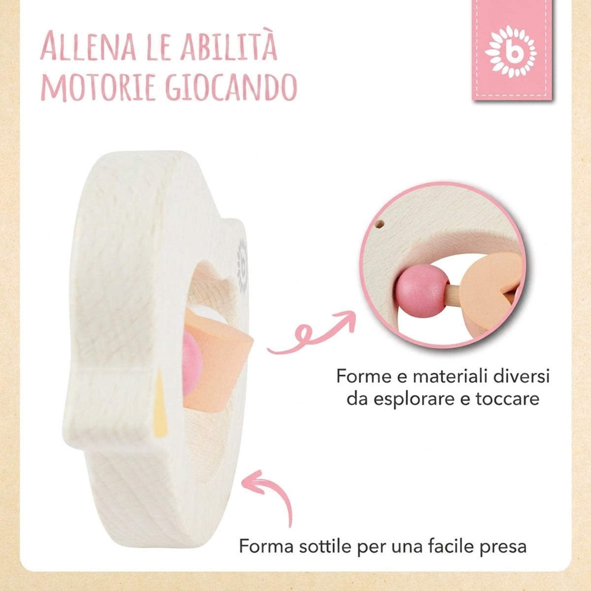 Beißring Vogel rose - IT Infographic