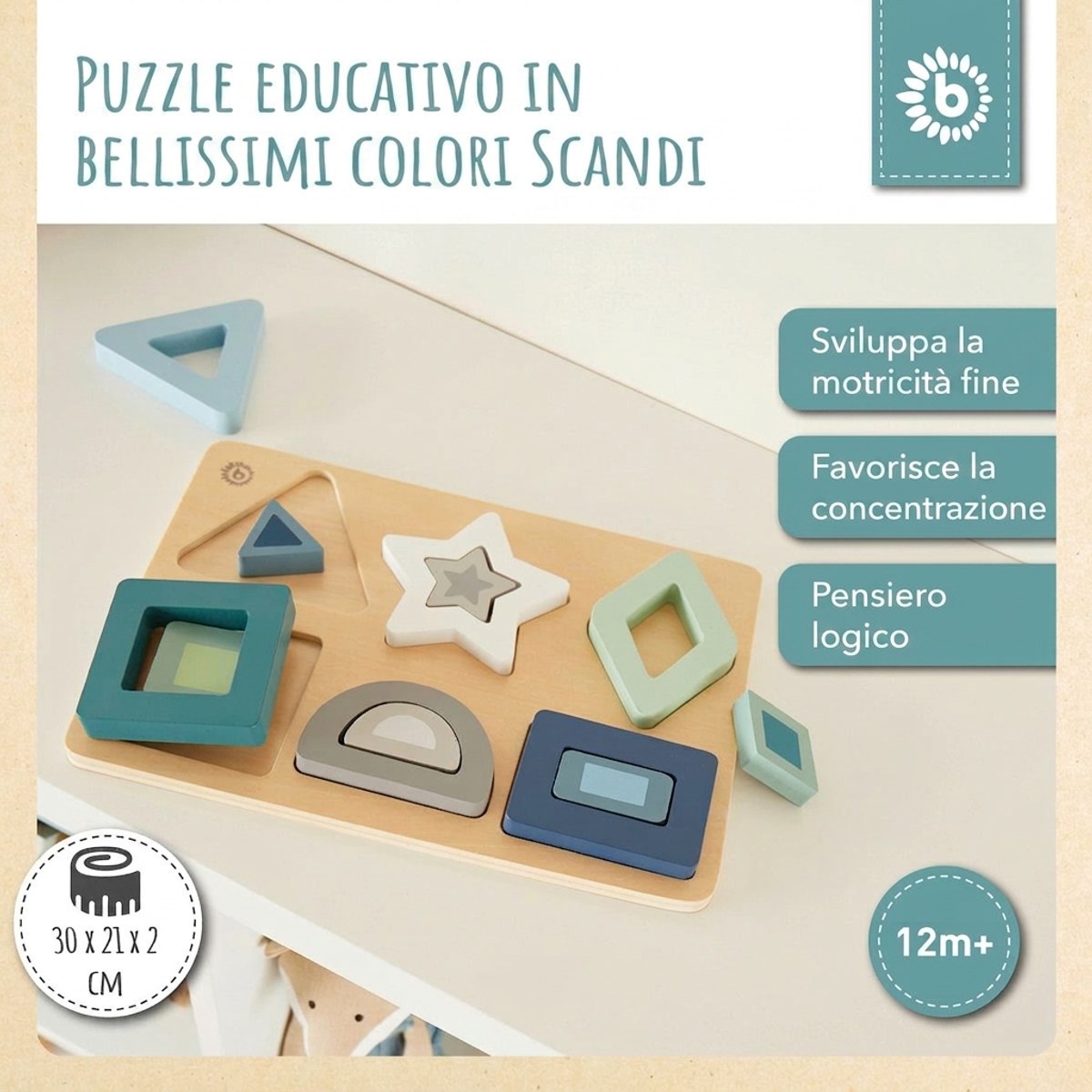 Holz Puzzle Formen - IT Infographic