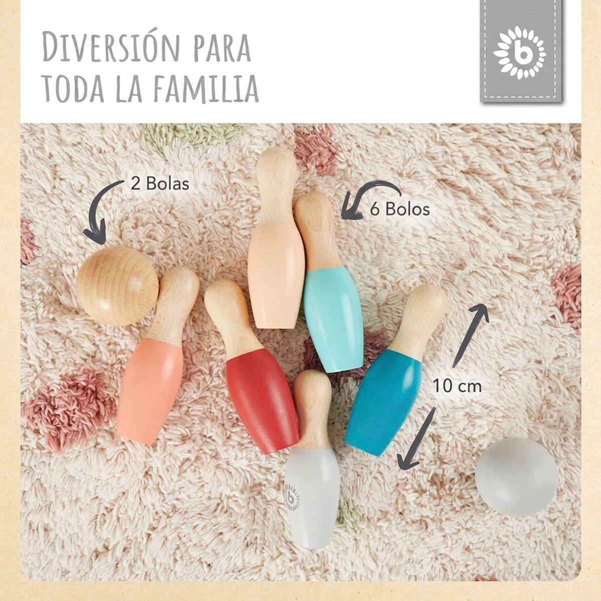 Mini Bowling Set - ES Infographic