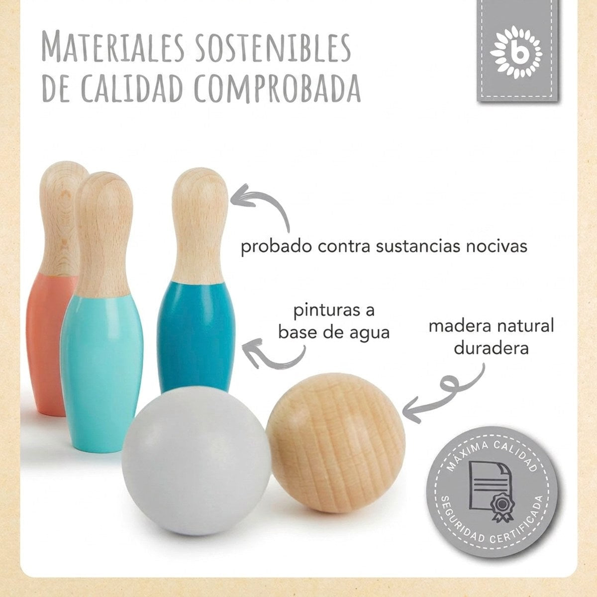 Mini Bowling Set - ES Infographic