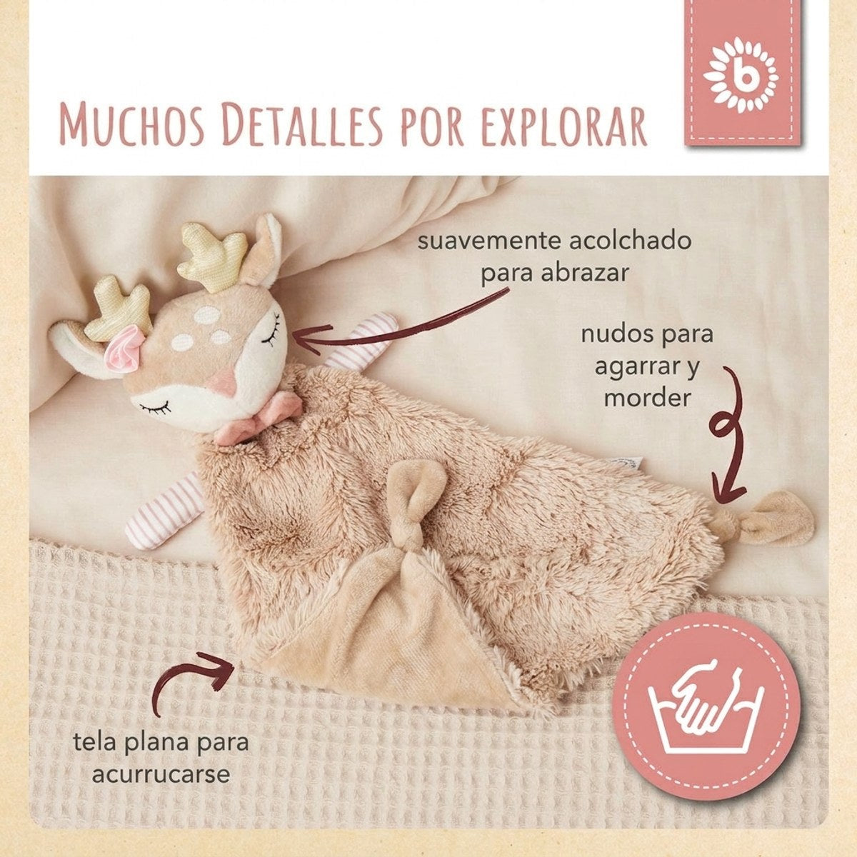 Schmusetuch Reh Ella - ES Infographic