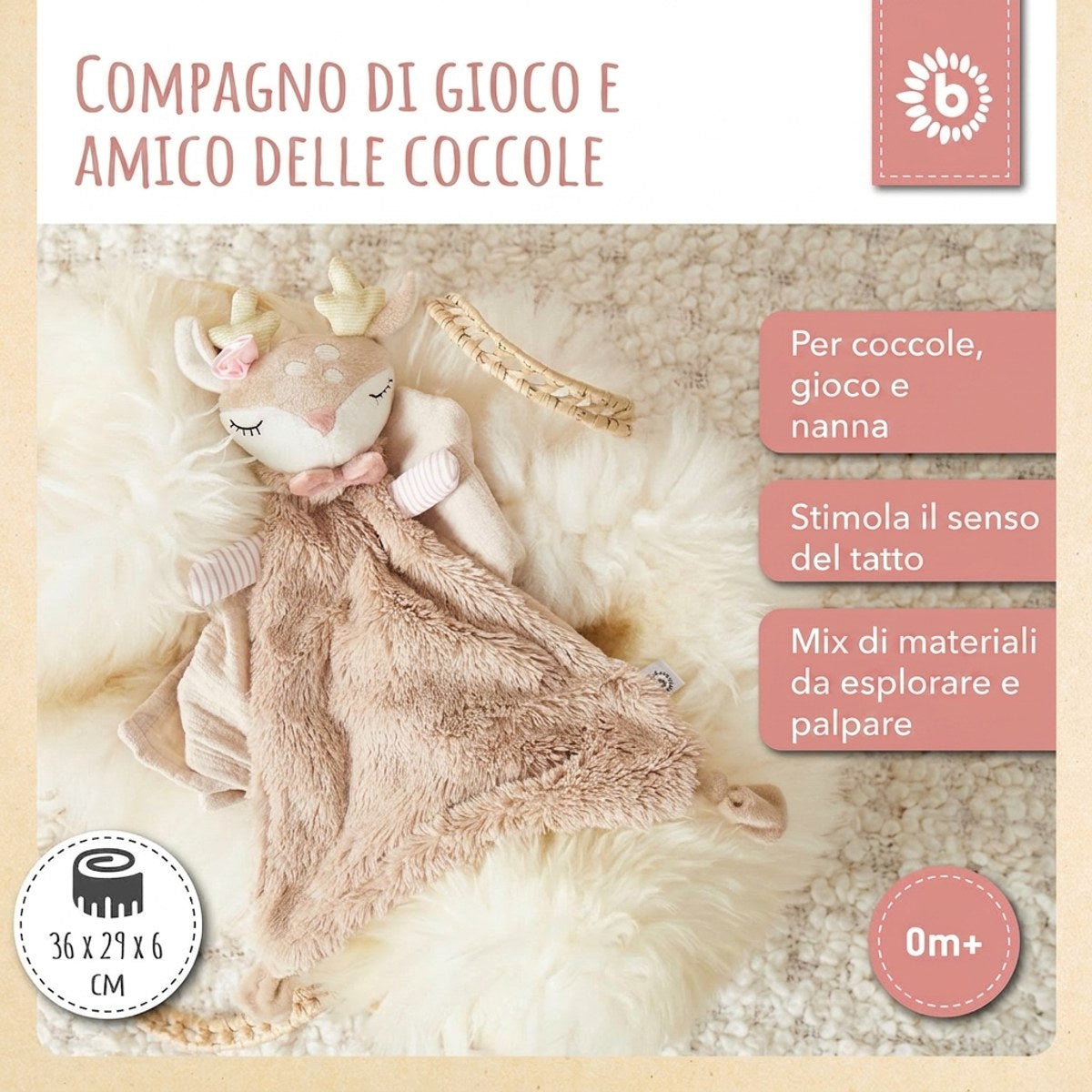 Schmusetuch Reh Ella - IT Infographic