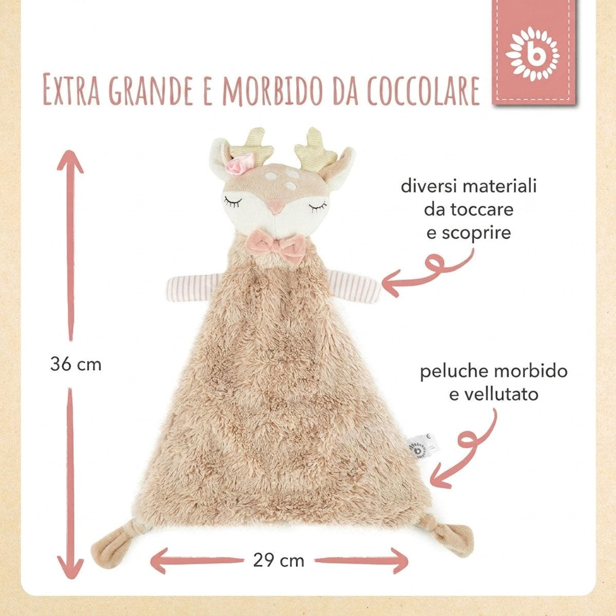 Schmusetuch Reh Ella - IT Infographic