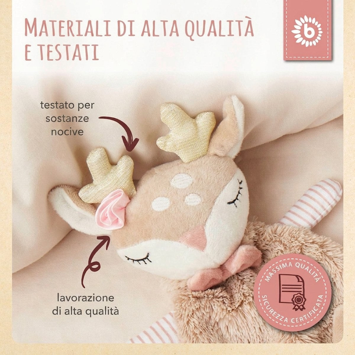 Schmusetuch Reh Ella - IT Infographic