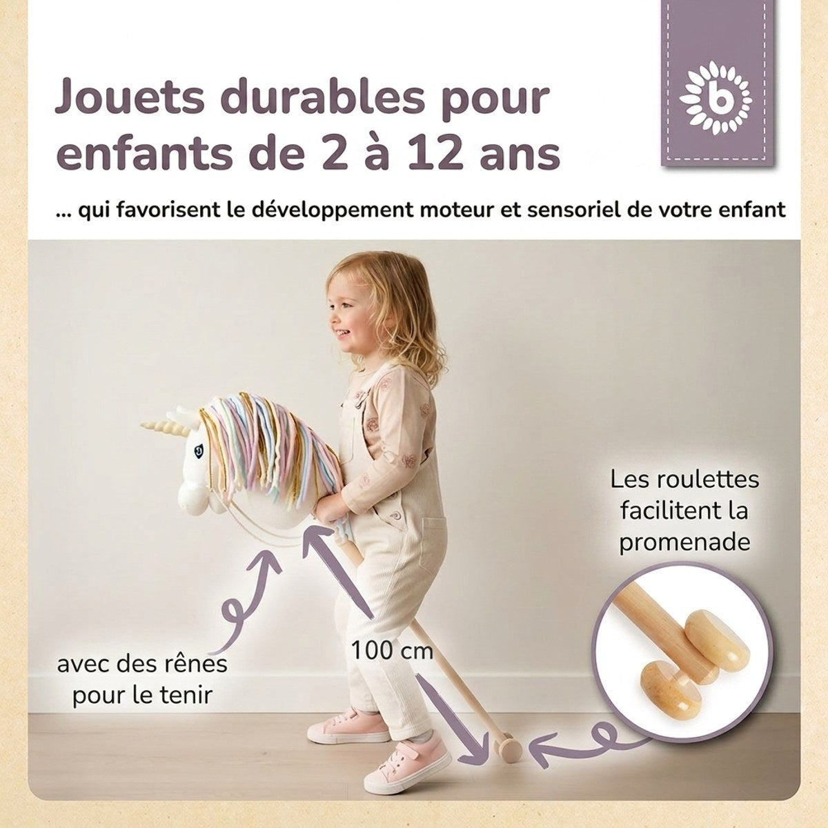 STECKENTIER EINHORN RAINBOW - FR Infographic