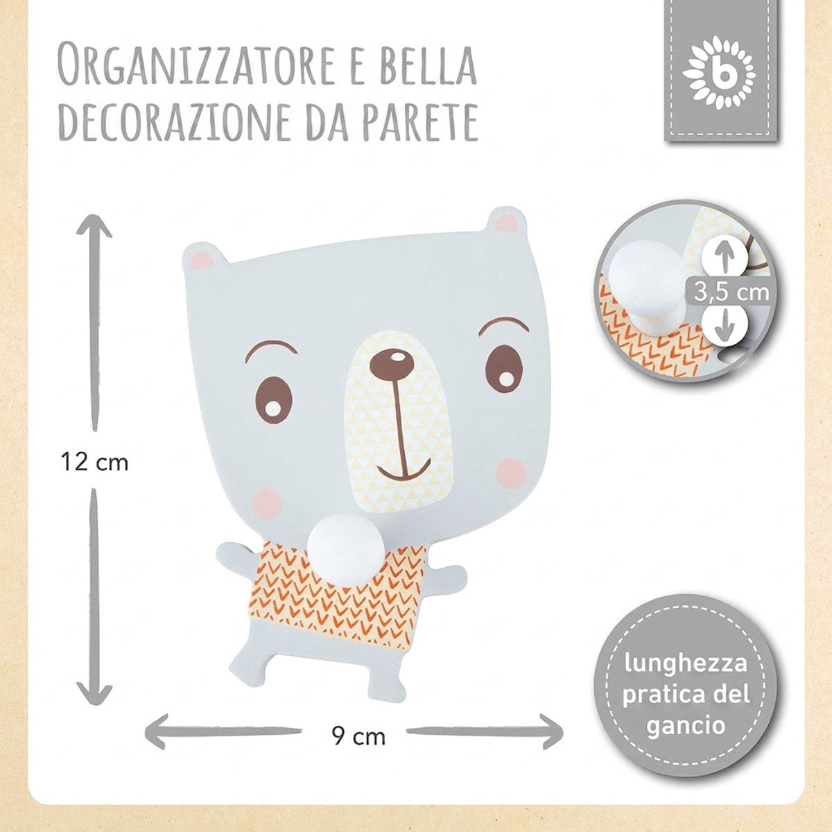 Wandhaken Bär - IT Infographic