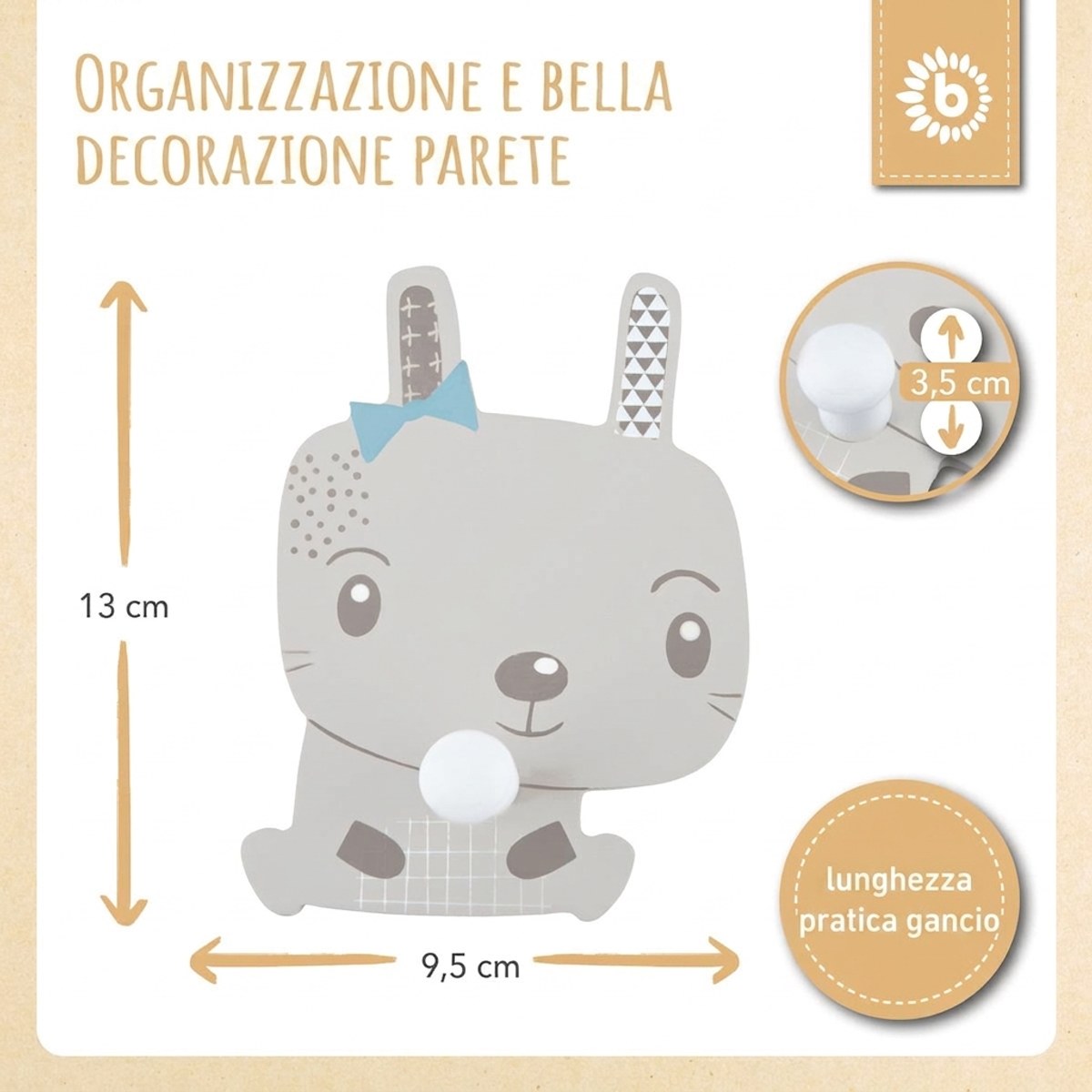 Wandhaken Hase - IT Infographic