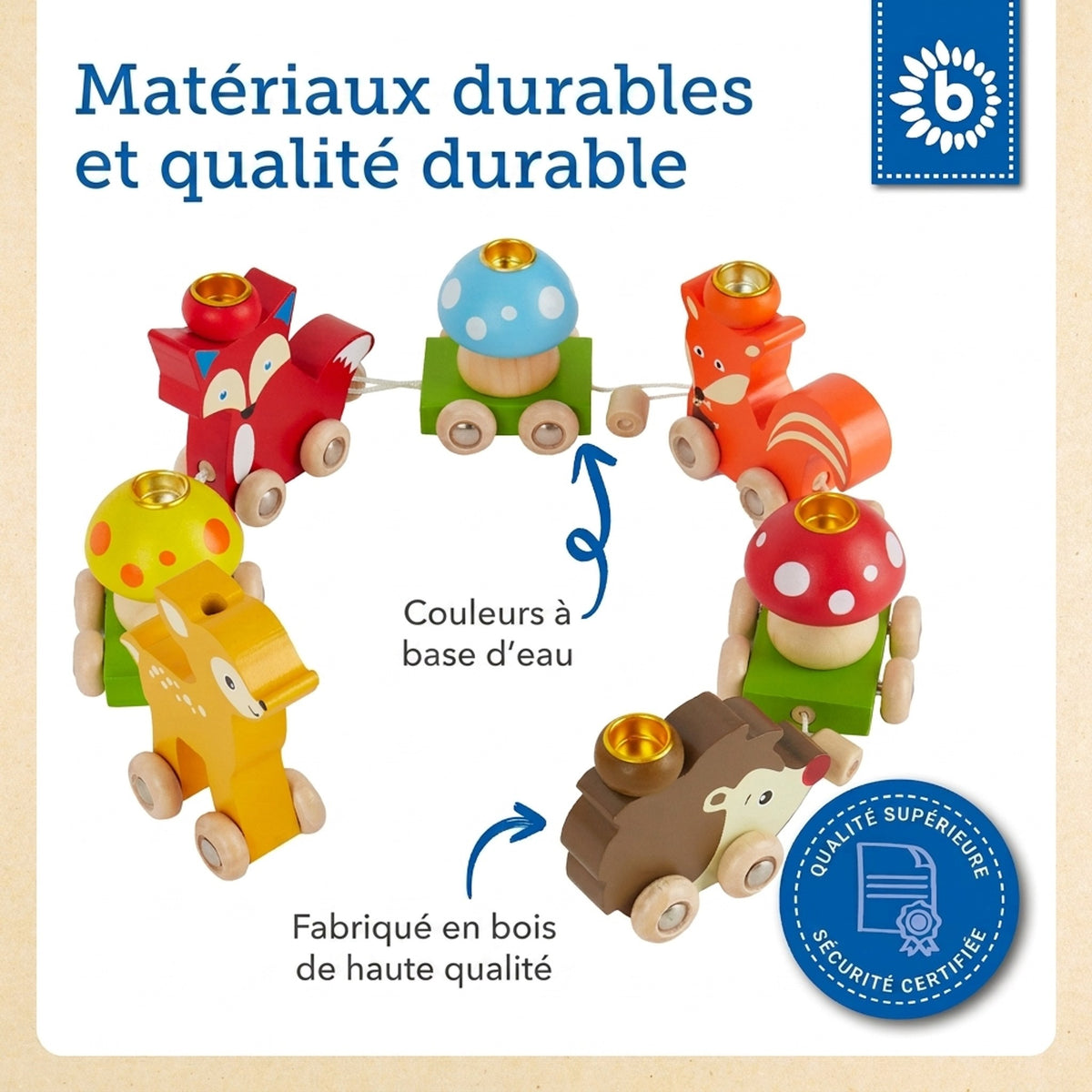 Geburtstagszug Waldtiere - FR Infographic