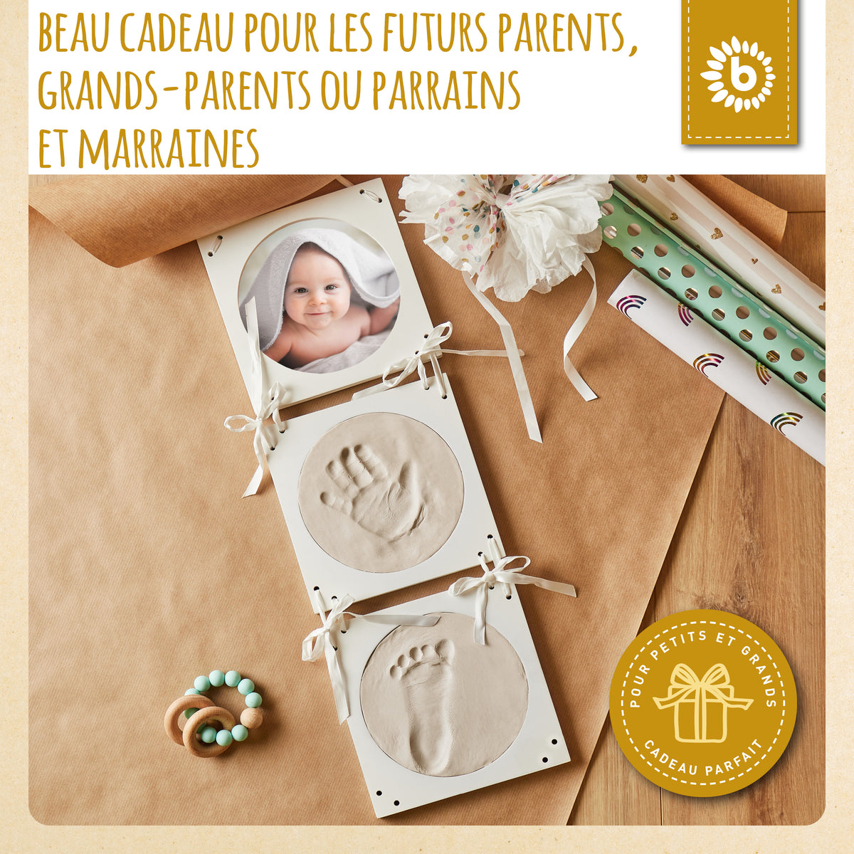 Abdruckset mit Hängebilderrahmen - FR Infographic