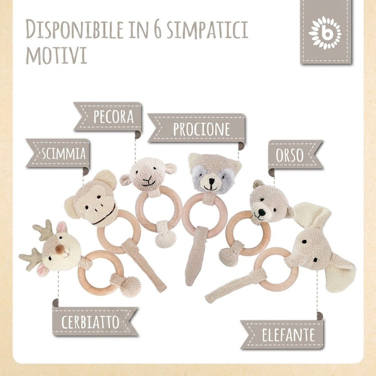 Greifling Affe mit Rassel - IT Infographic