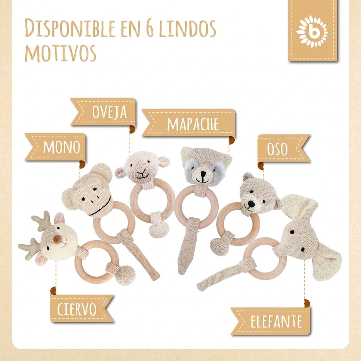 Greifling Elefant mit Rassel - ES Infographic