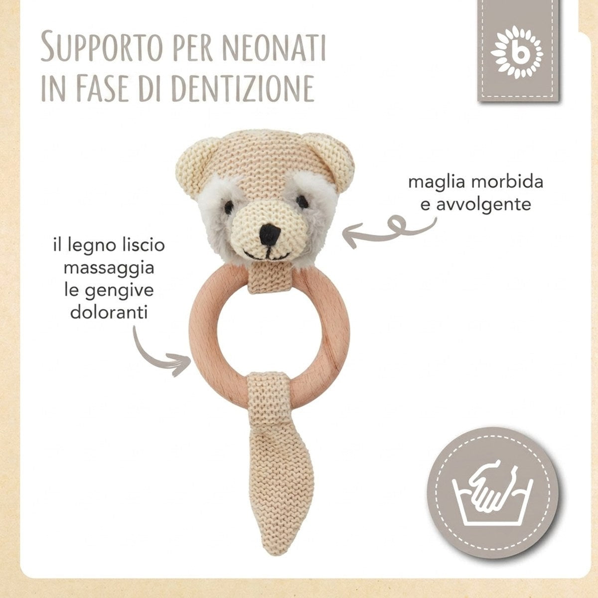 Greifling Waschbär mit Rassel - IT Infographic