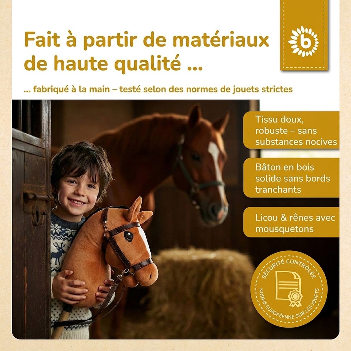 HOBBY HORSE FUCHS - GRÖSSE M - FR Infographic