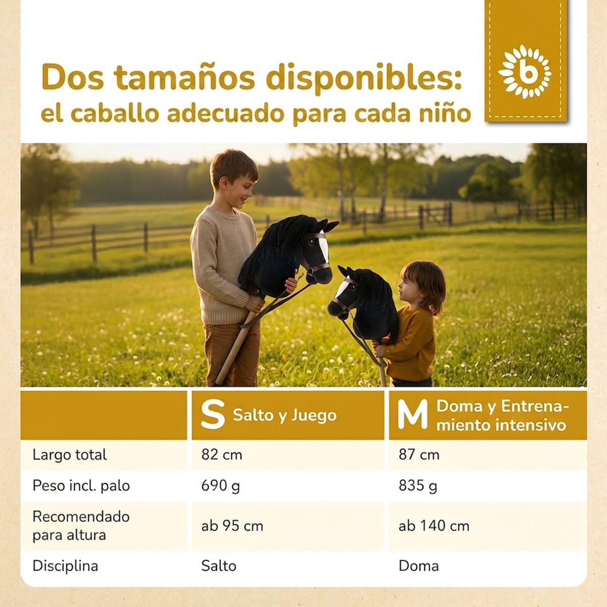 HOBBY HORSE RAPPE - GRÖSSE S - ES Infographic
