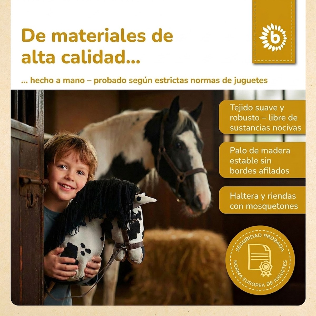 HOBBY HORSE SCHECKE - GR��SSE S - ES Infographic