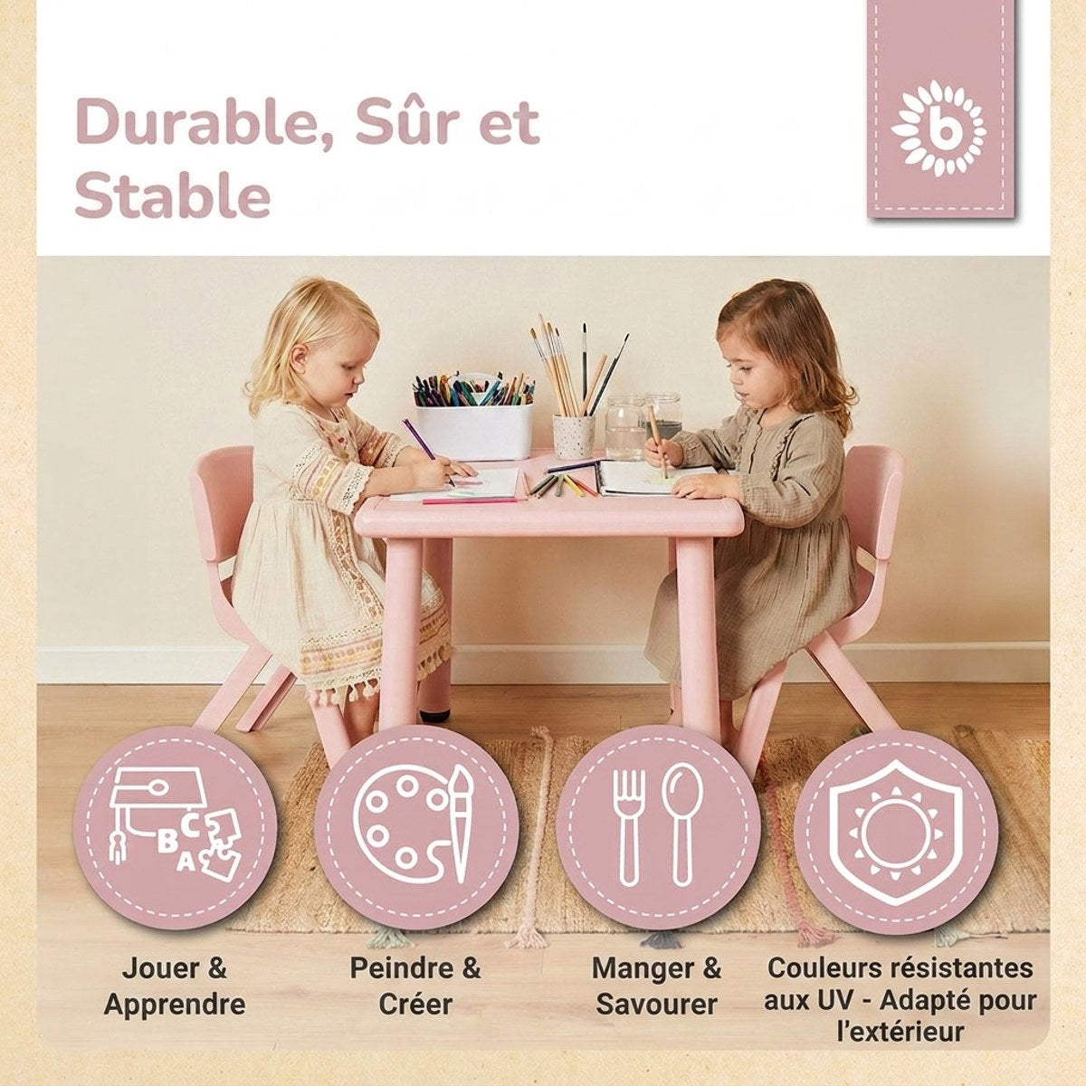 Kinderstuhl dreamy rose - FR Infographic