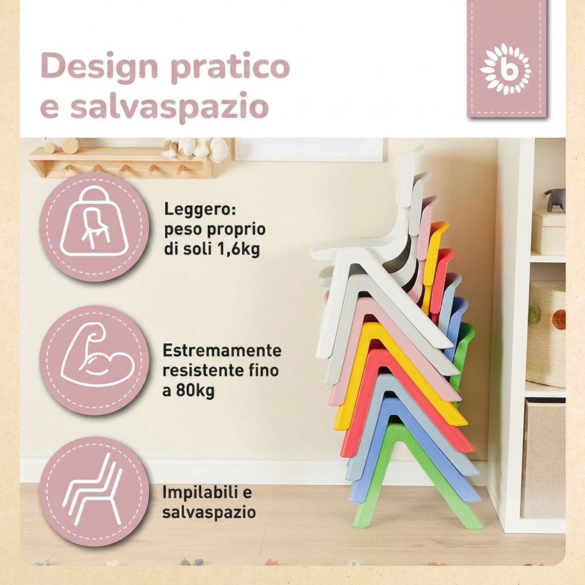 Kinderstuhl dreamy rose - IT Infographic