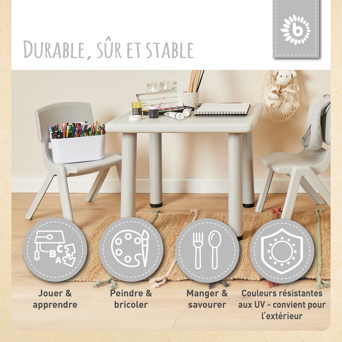 Kinderstuhl silver - FR Infographic
