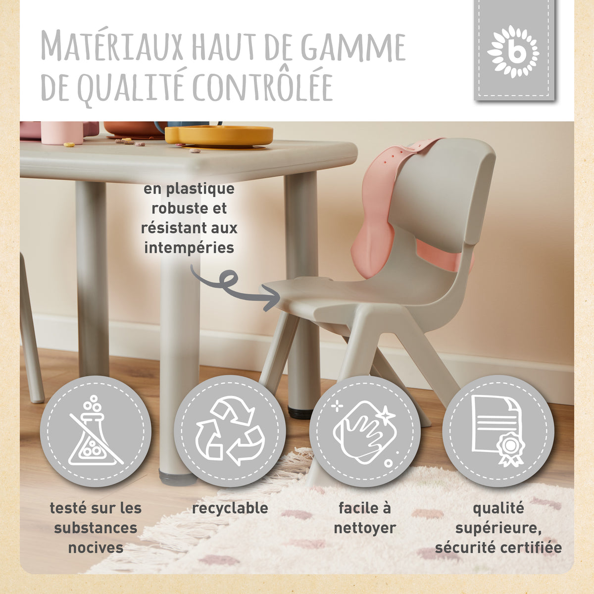 Kinderstuhl silver - FR Infographic