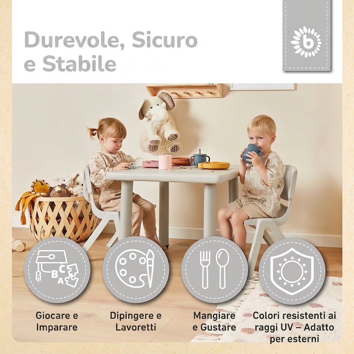 Kinderstuhl silver - IT Infographic