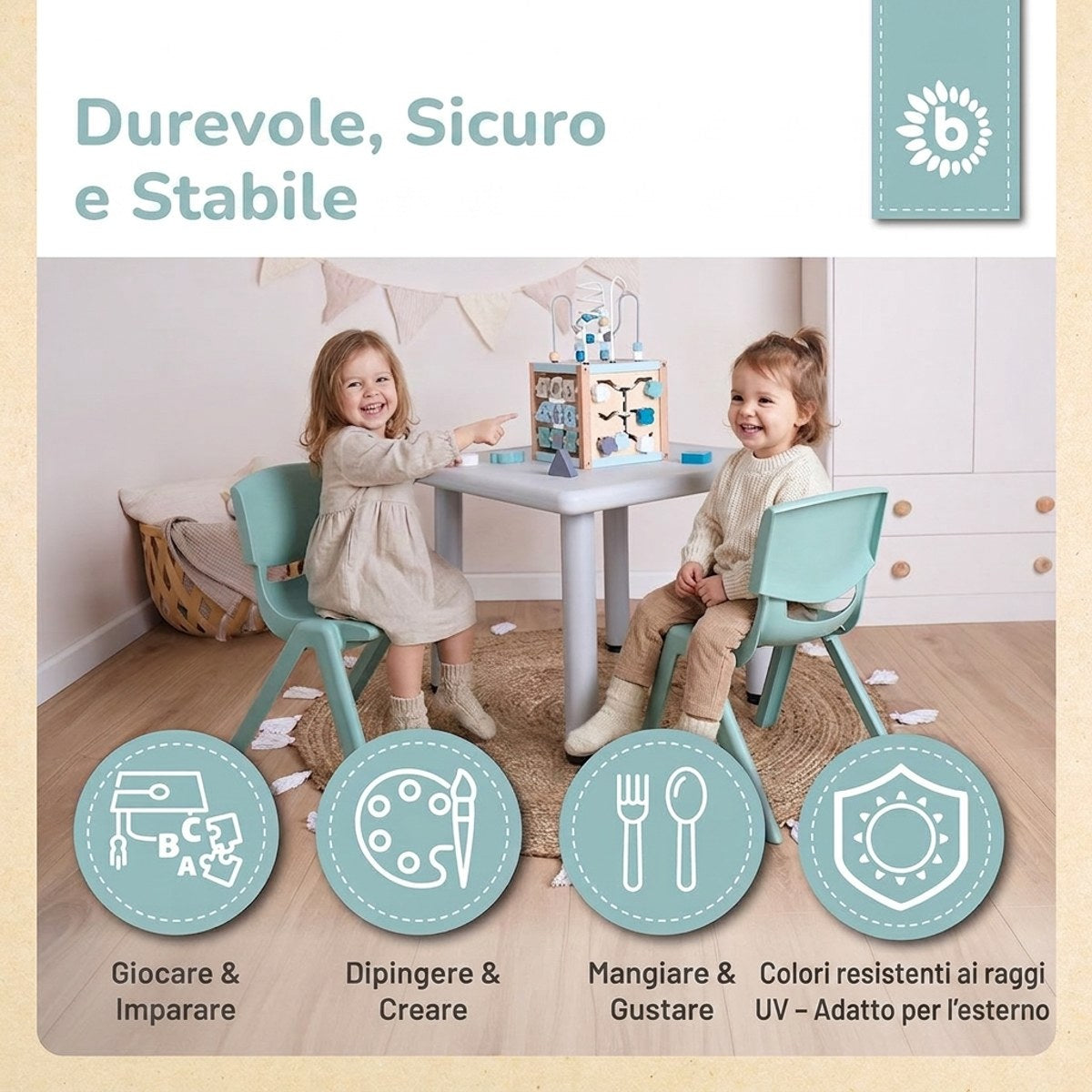 Kinderstuhl mint - IT Infographic