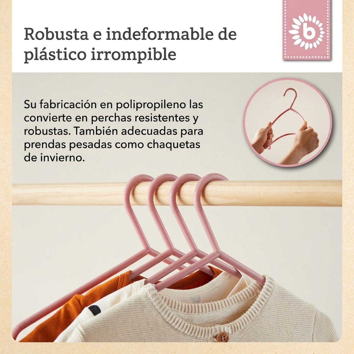 Kleiderbügel 32er Set dreamy rose - ES Infographic