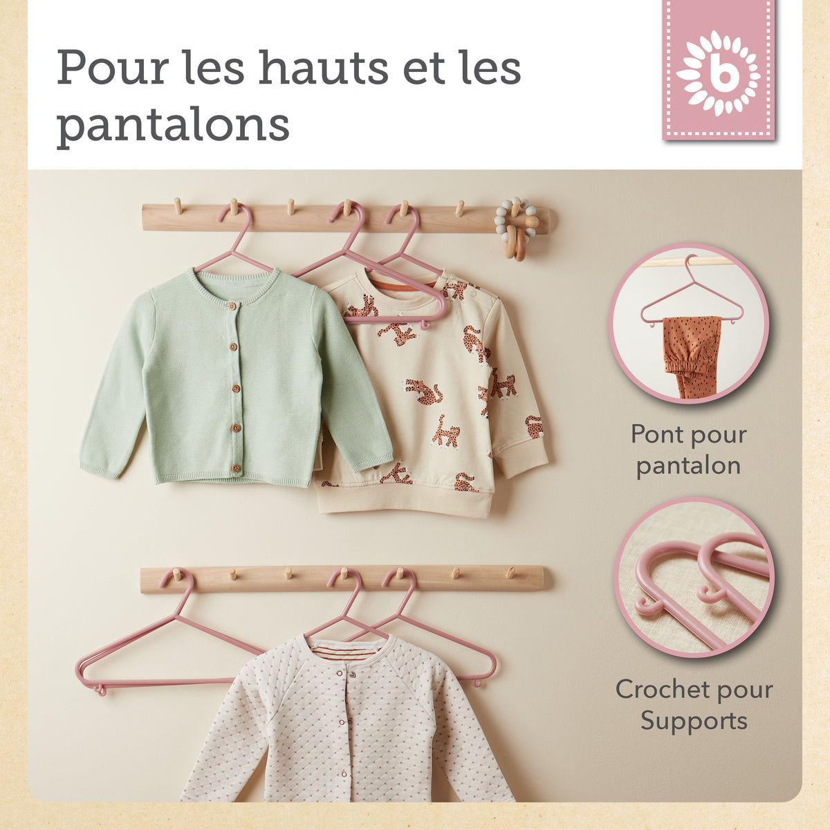 Kleiderbügel 32er Set dreamy rose - FR Infographic