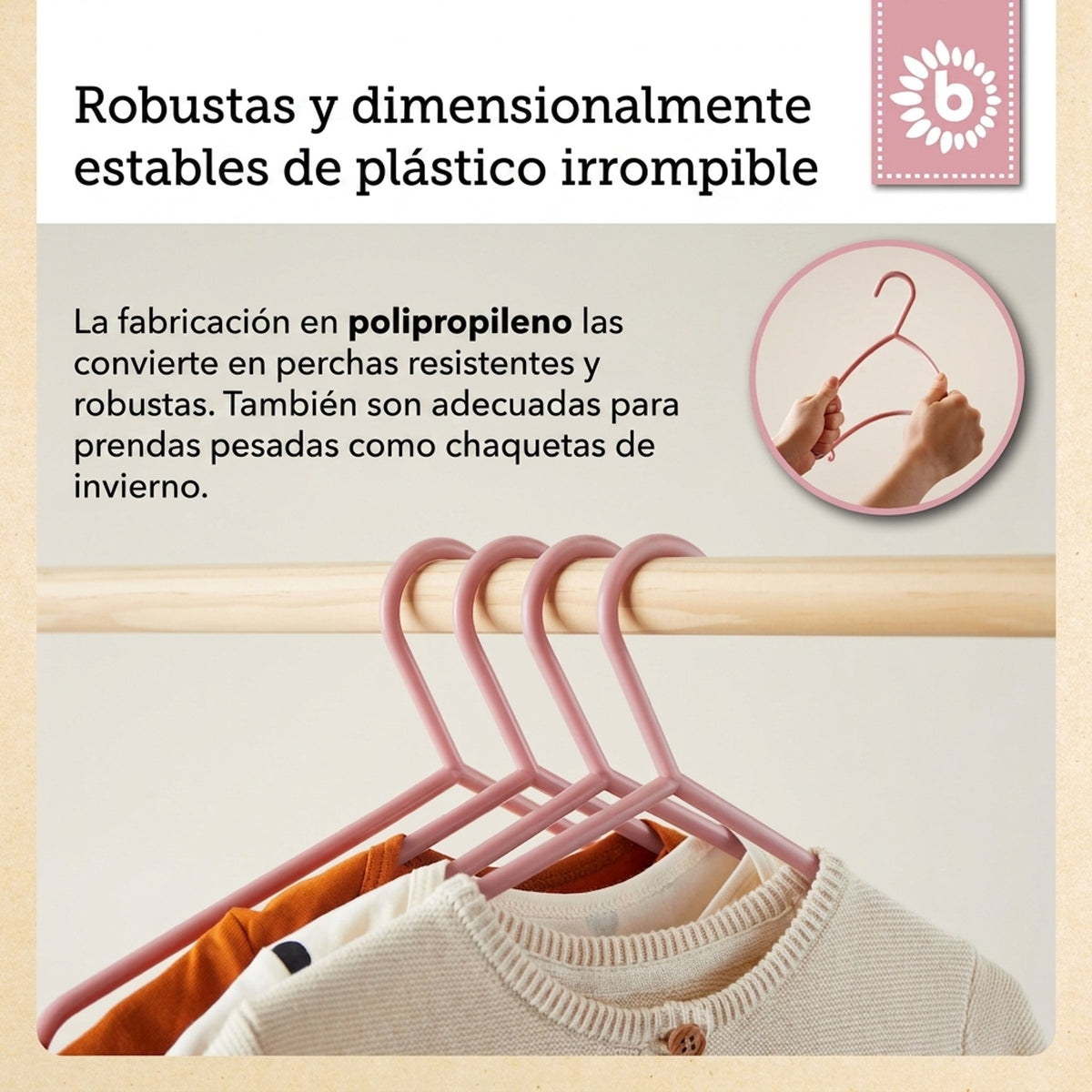 Kleiderbügel 8er Set dreamy rose - ES Infographic