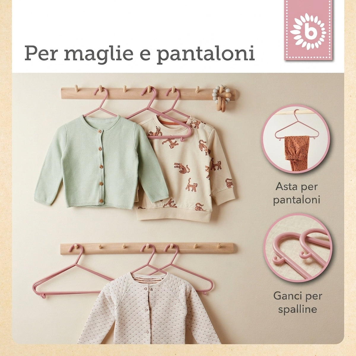Kleiderbügel 8er Set dreamy rose - IT Infographic