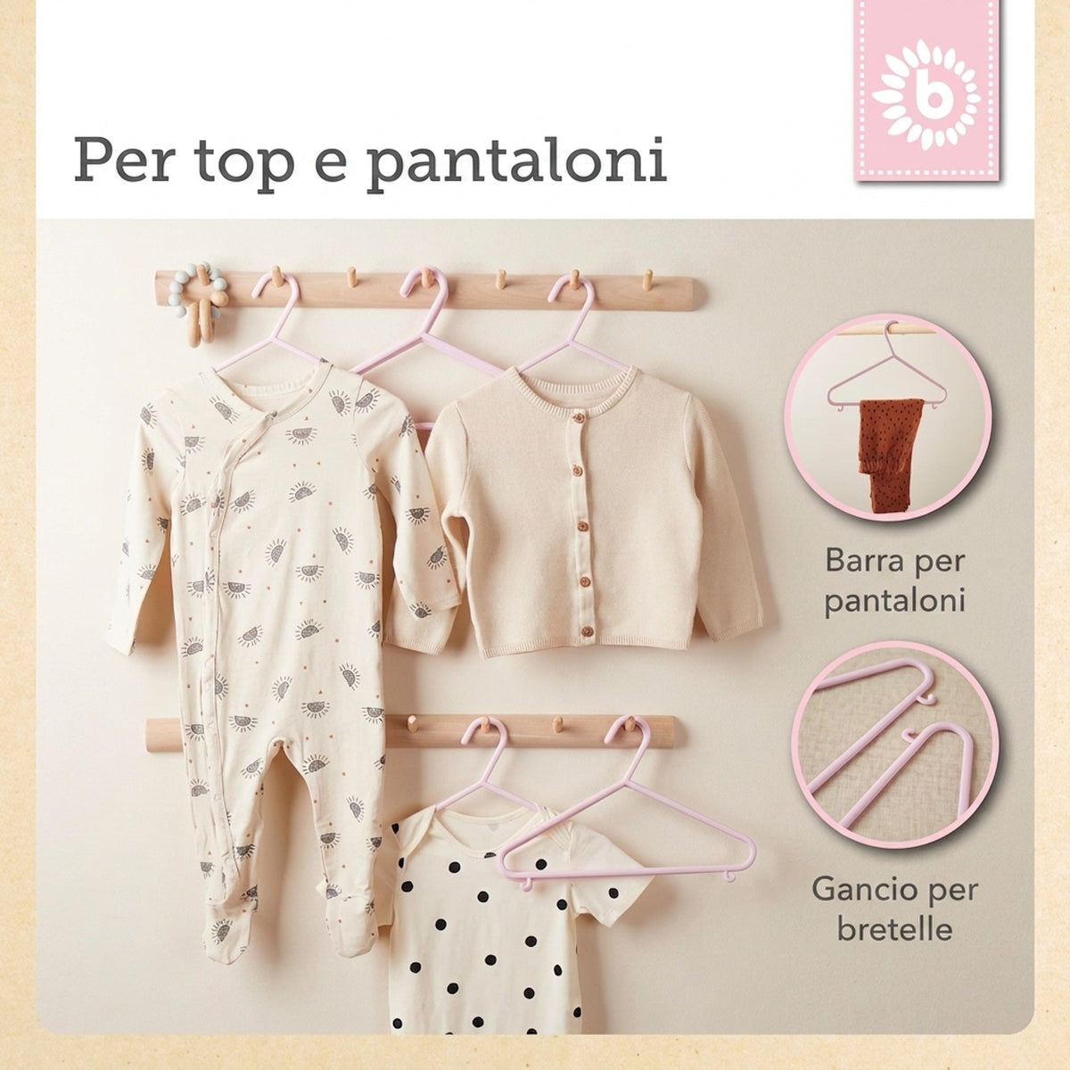 Kleiderbügel 8er Set rose - IT Infographic