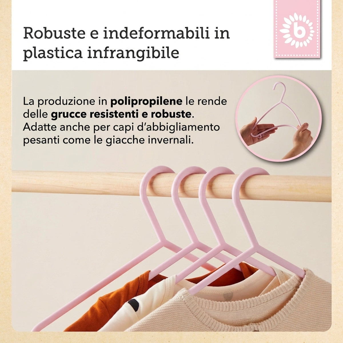 Kleiderbügel 8er Set rose - IT Infographic
