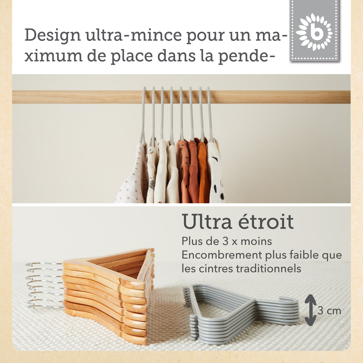 Kleiderbügel 8er Set silver - FR Infographic