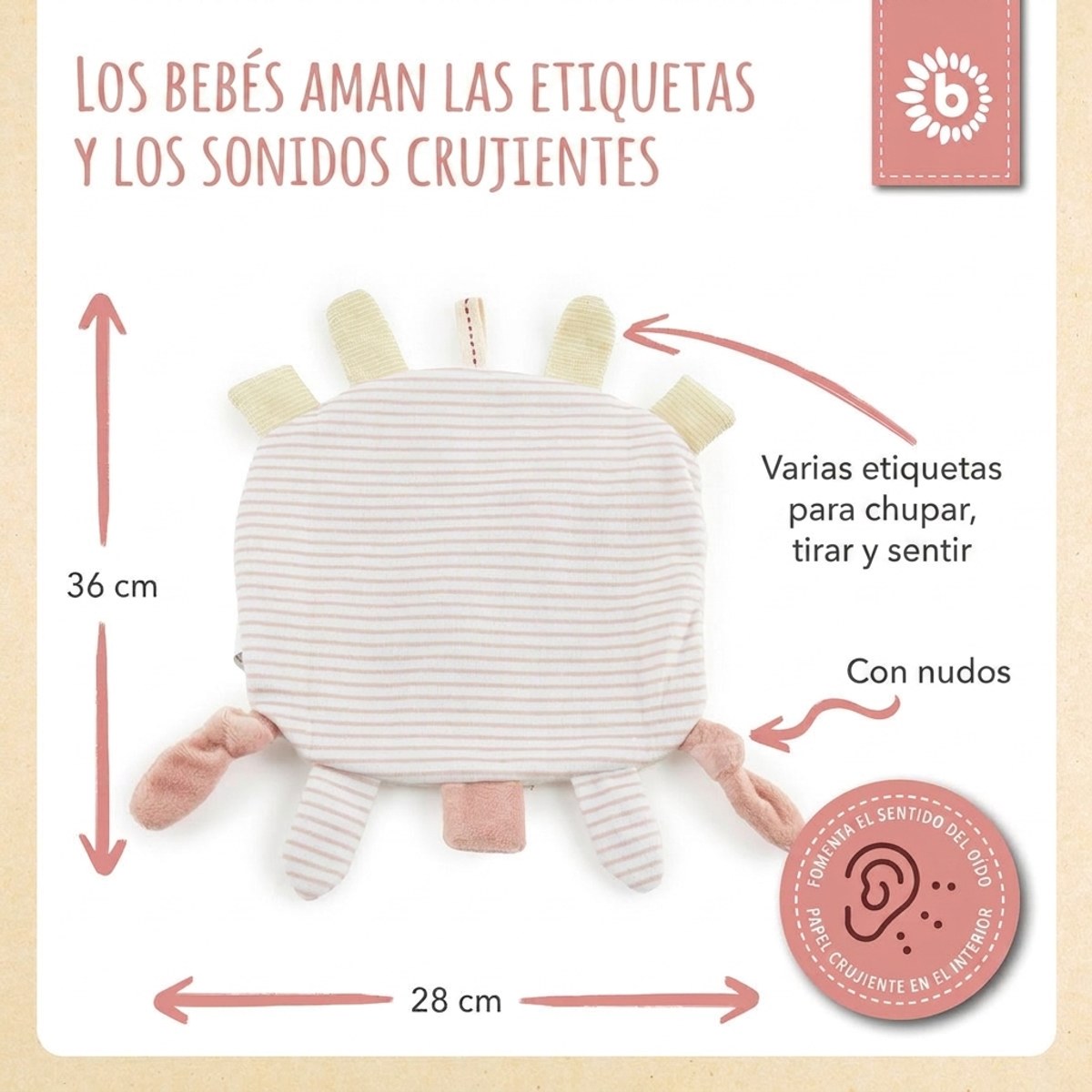 Knistertuch Reh Ella - ES Infographic