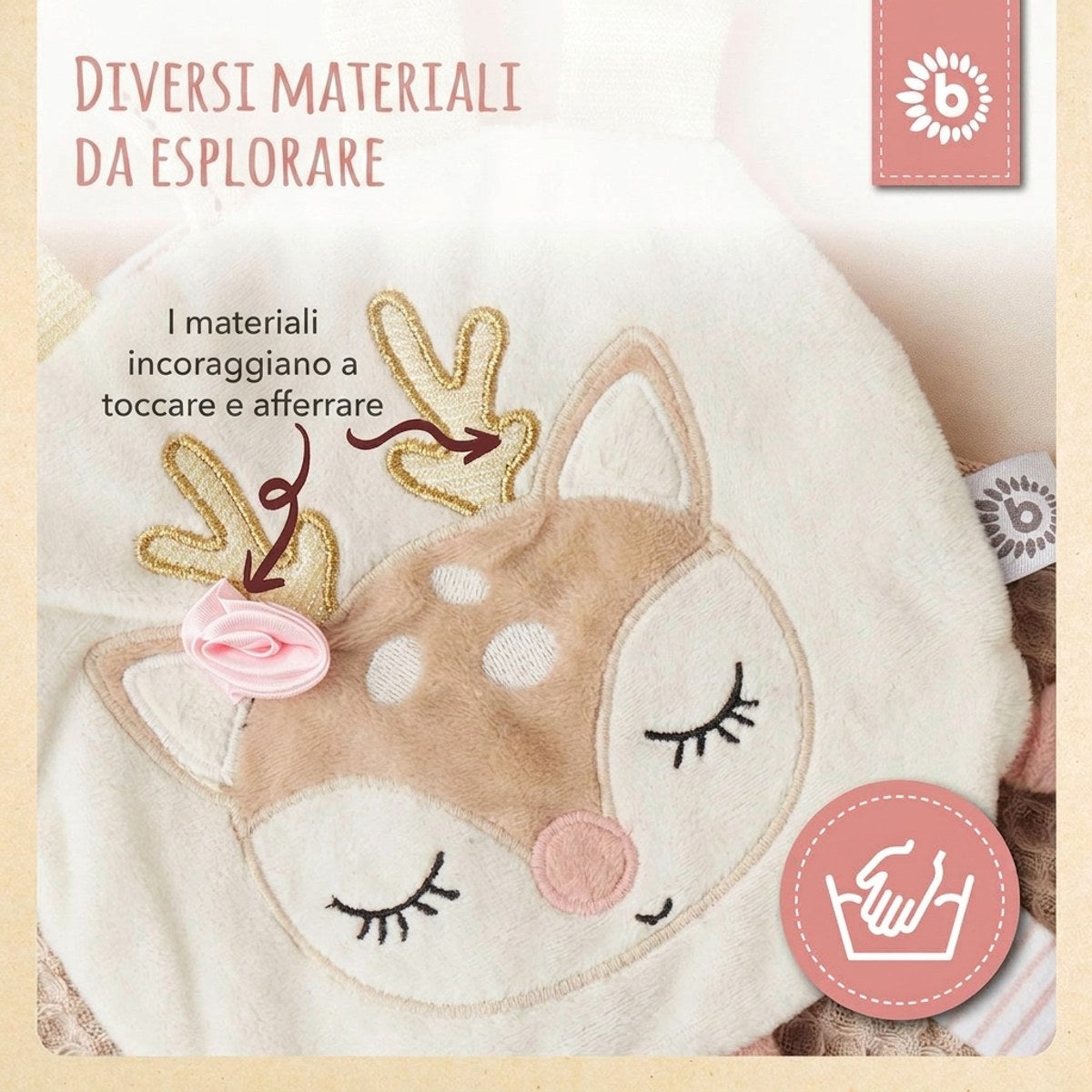 Knistertuch Reh Ella - IT Infographic