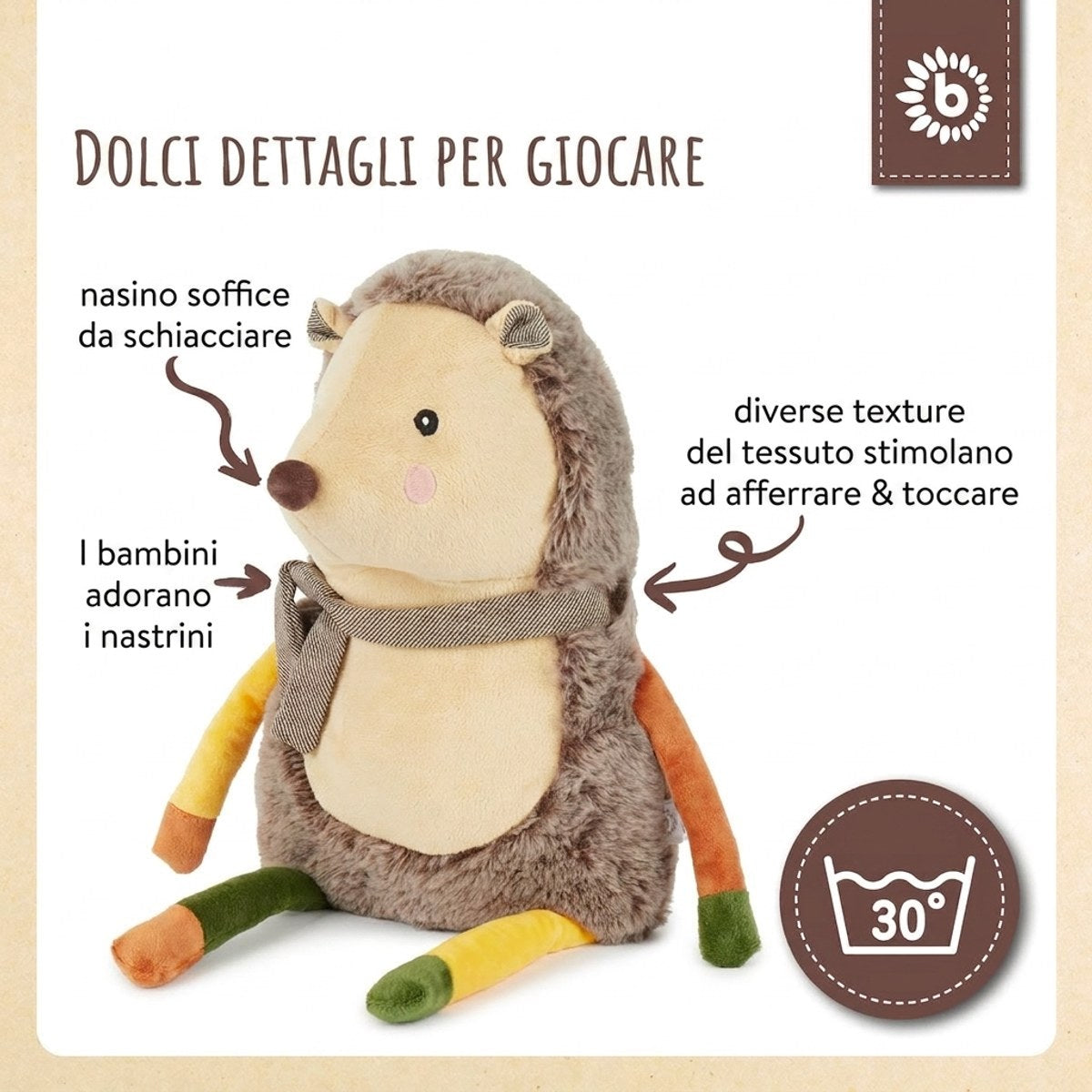 Kuschelkissen Igel Piksi - IT Infographic