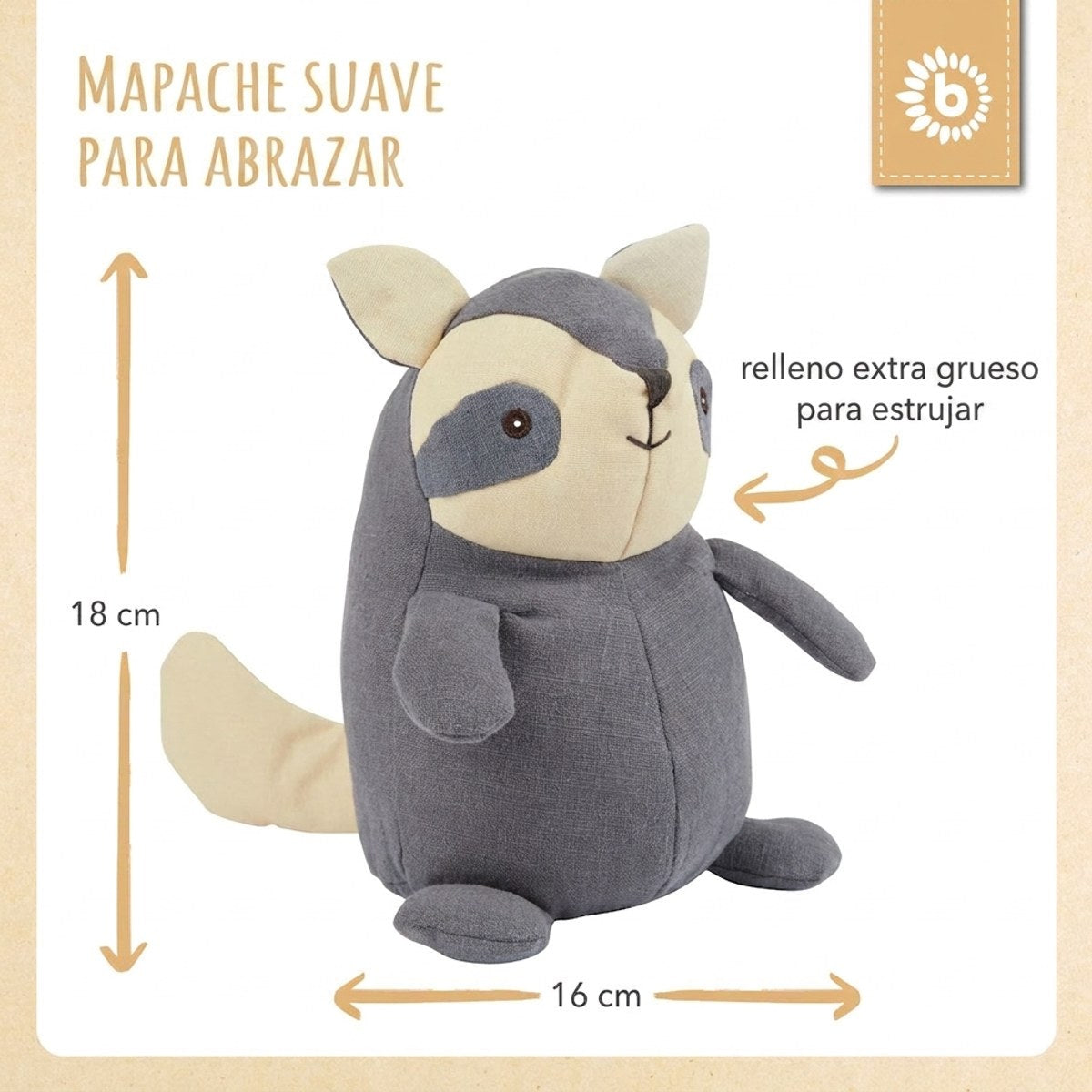 Kuscheltier Waschbär - ES Infographic