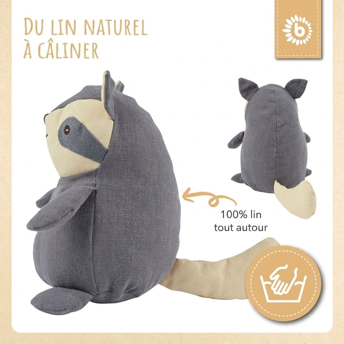 Kuscheltier Waschbär - FR Infographic