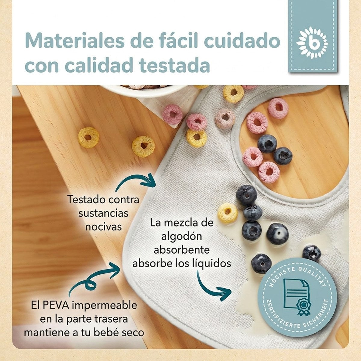 Lätzchen 5er Set slate - ES Infographic