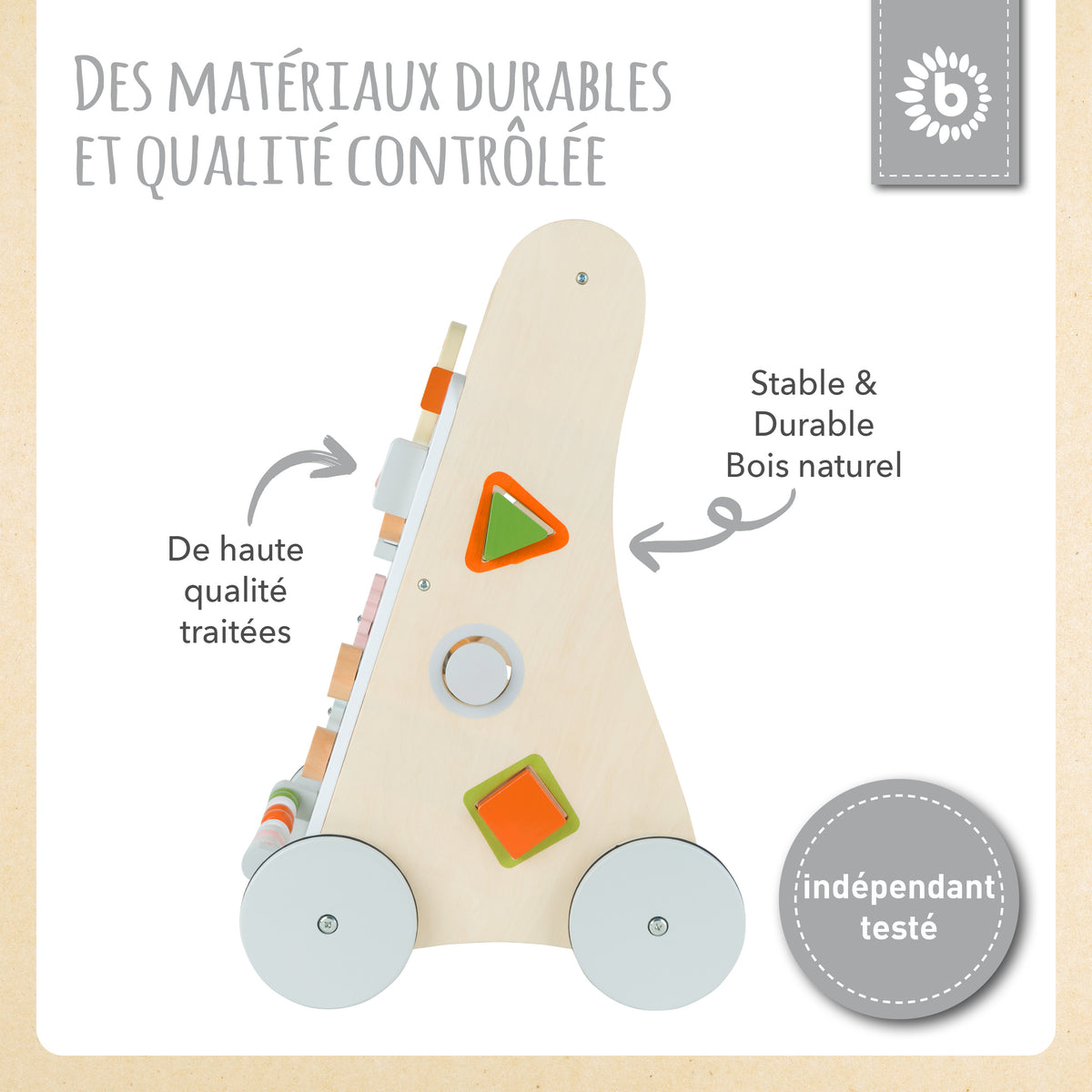 Lauflernwagen Waldtiere FSC® - FR Infographic