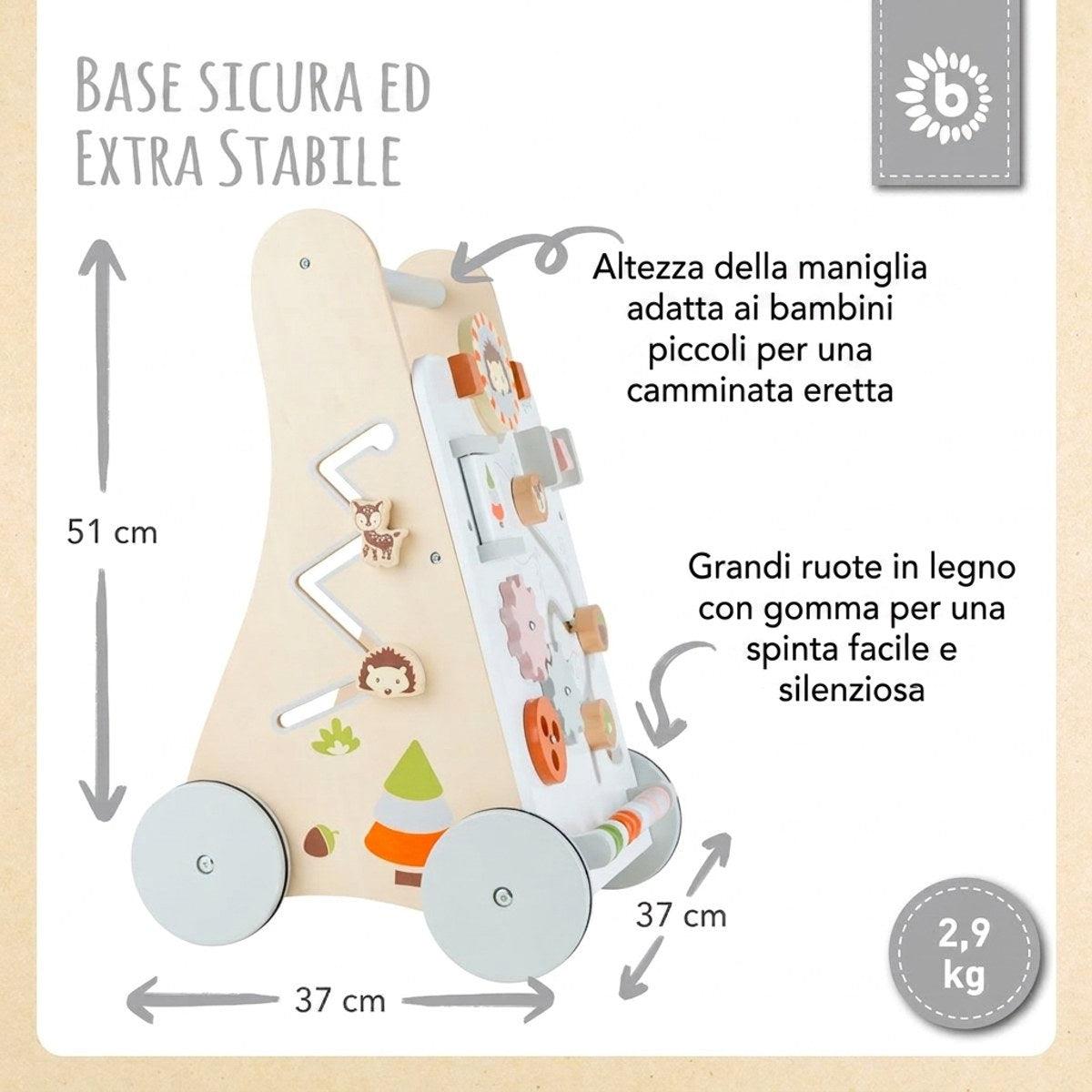 Lauflernwagen Waldtiere FSC® - IT Infographic