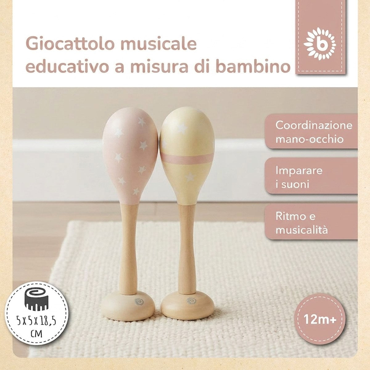 Maracas 2er Set dreamy rose - IT Infographic