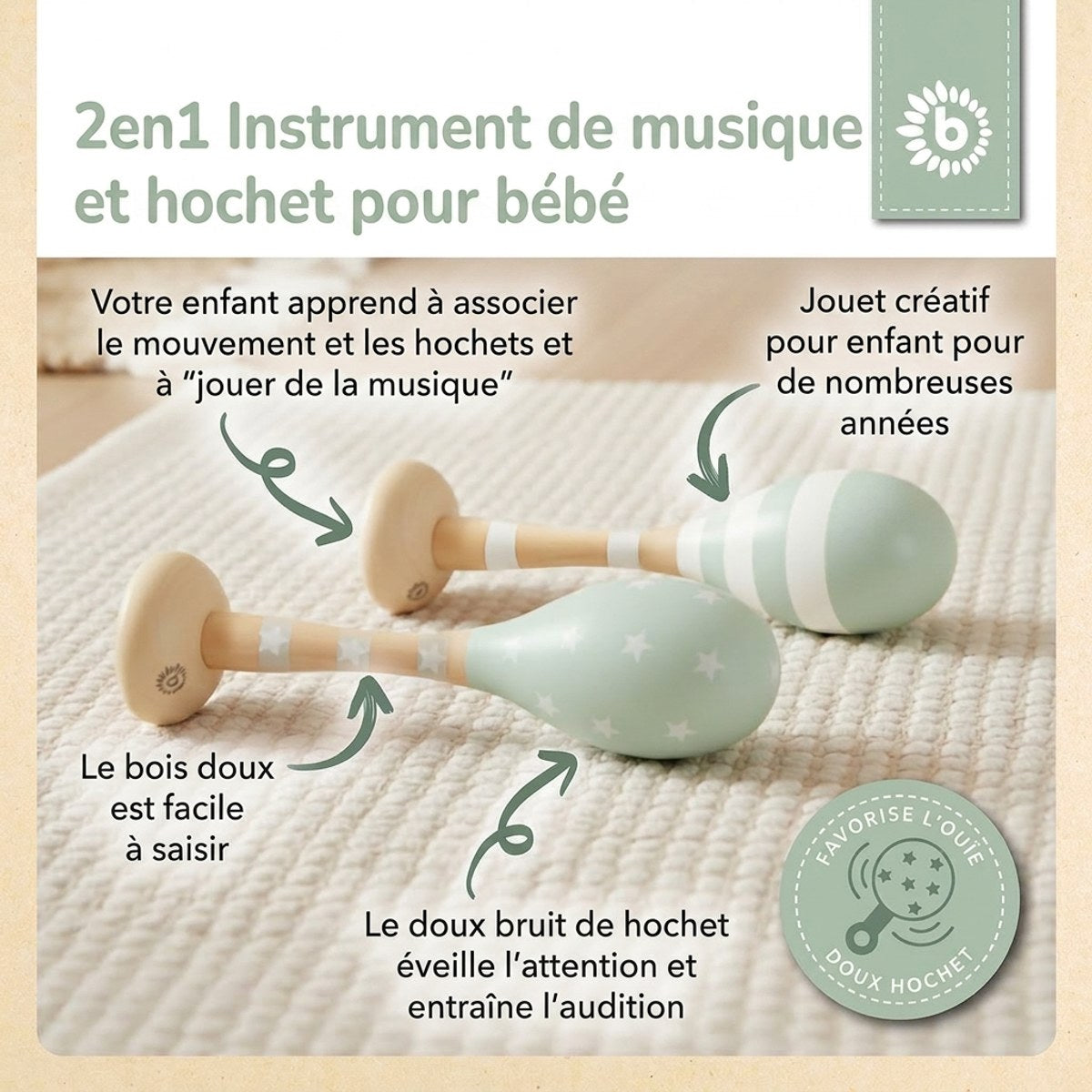 Maracas 2er Set reef - FR Infographic