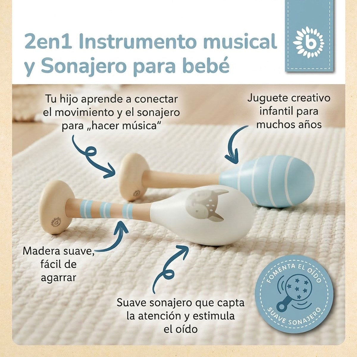 Maracas 2er Set Reh - ES Infographic