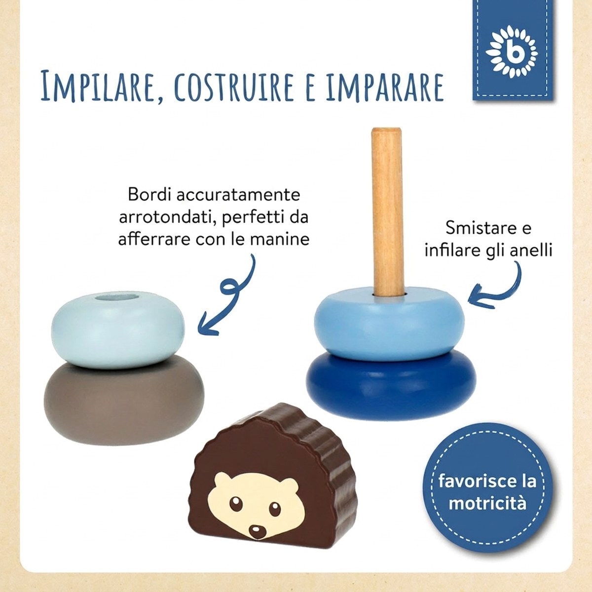 Mini Stapelturm Igel - IT Infographic