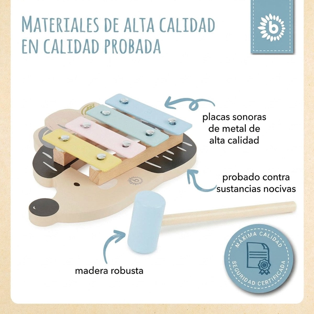 Mini Xylophon Igel - ES Infographic