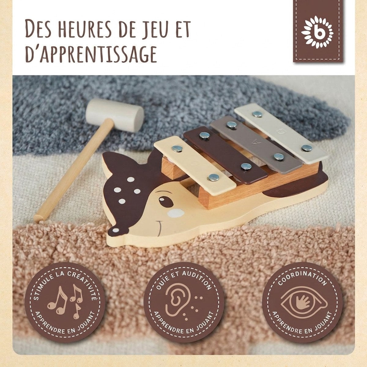 Mini Xylophon Reh FSC® - FR Infographic