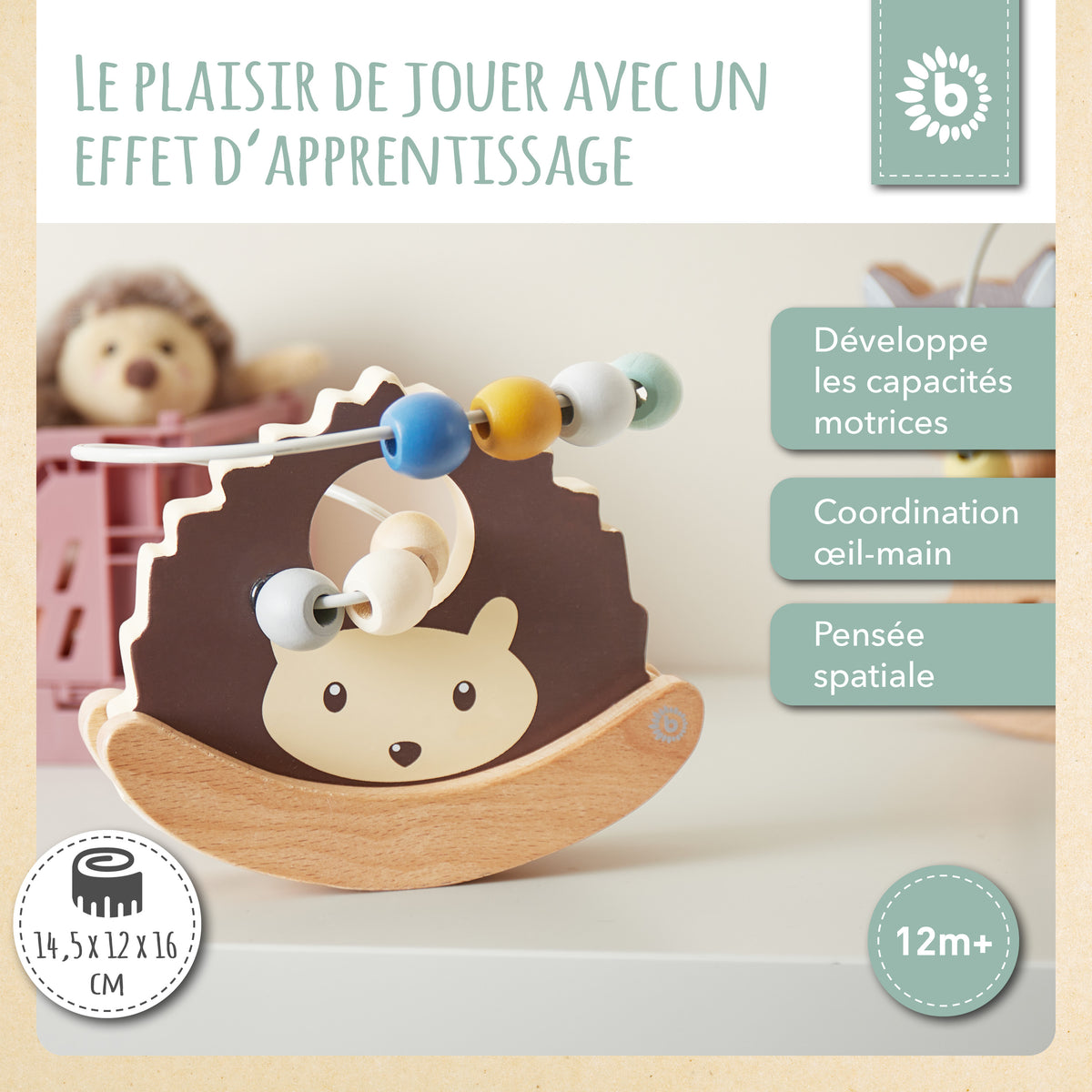 Motorikschleife mit Wippe Igel - FR Infographic