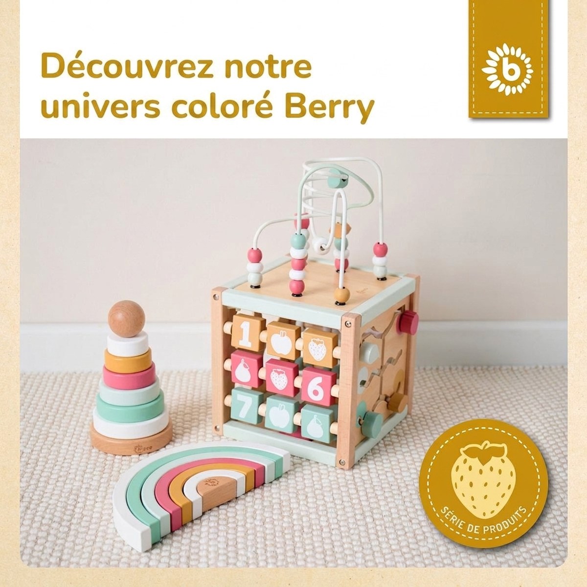MOTORIKWÜRFEL BERRY FSC® - FR Infographic