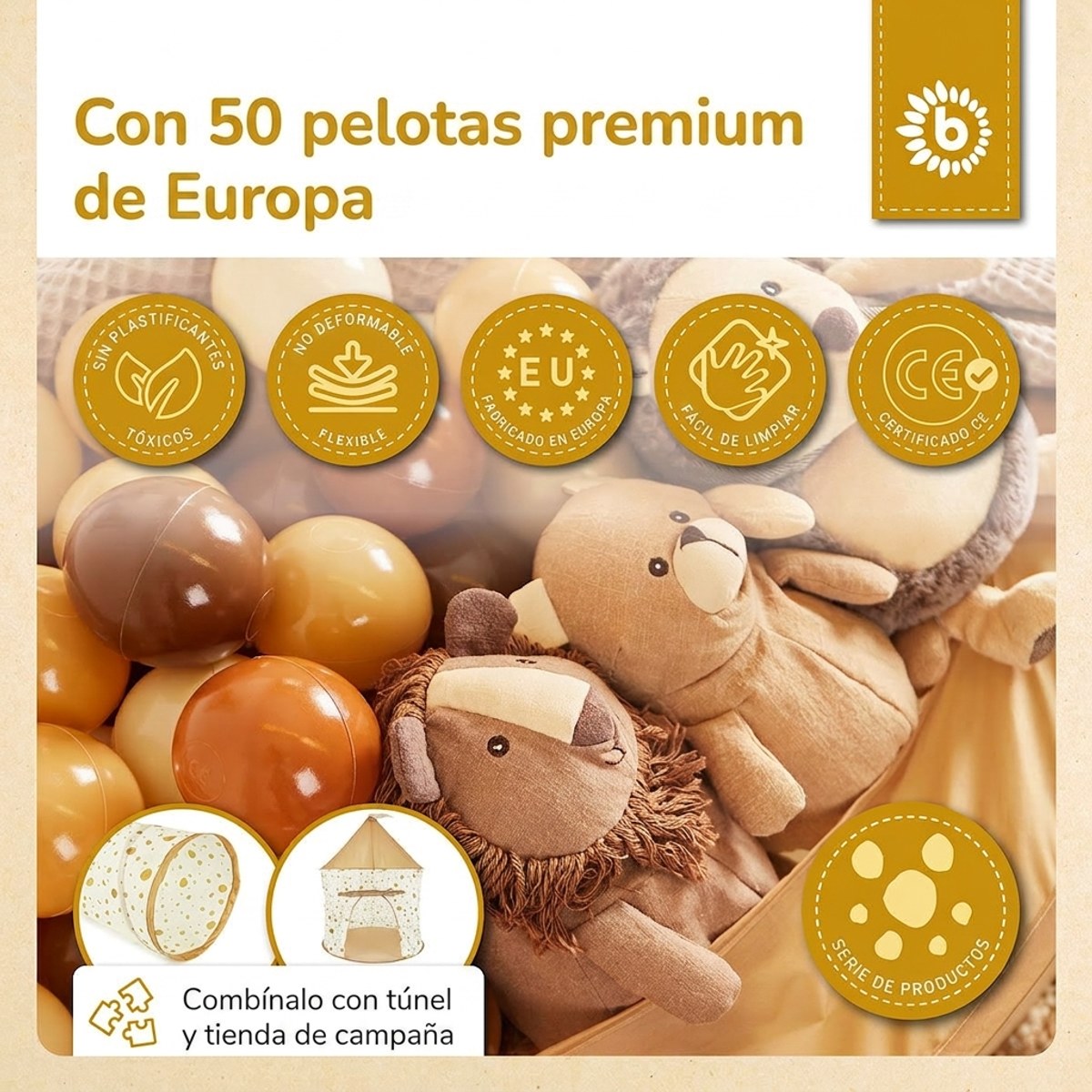 Pop up Bällebad Dots mit 50 Bällen - ES Infographic