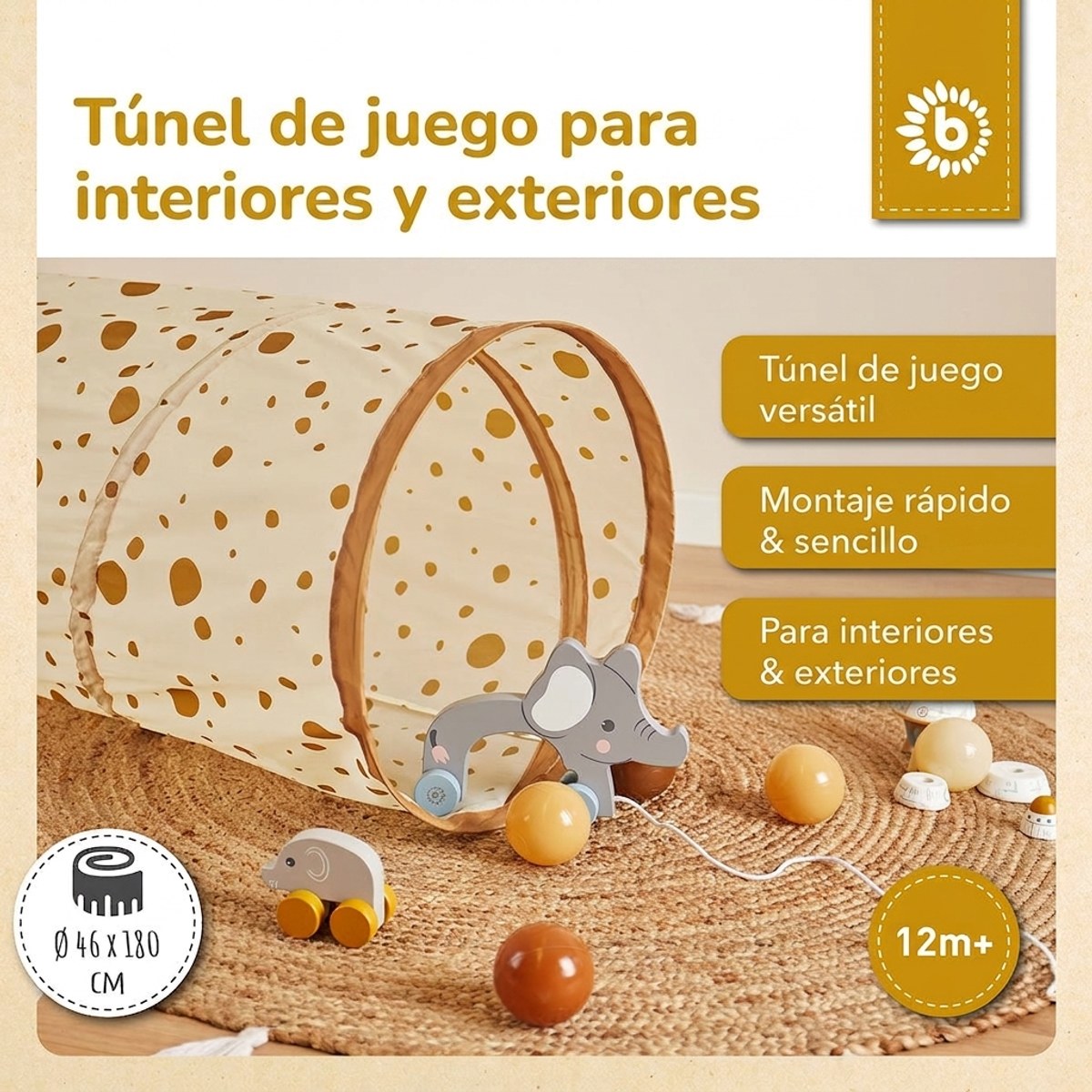 Pop up Spieltunnel Dots - ES Infographic